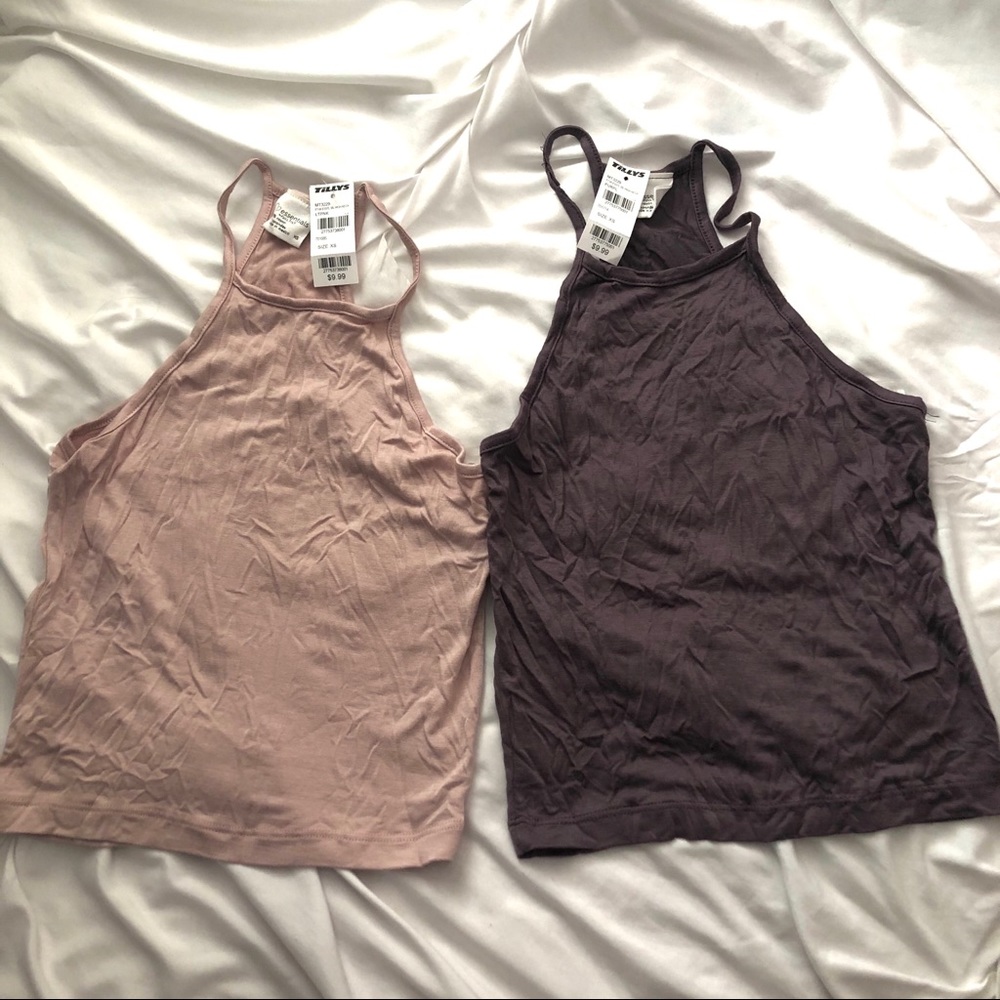 NWT tillys fulltilt high neck tank tops